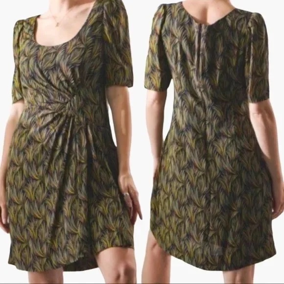 Anthropologie Moulinette Soeurs Silk Feather Dress 4 - Picture 6 of 6